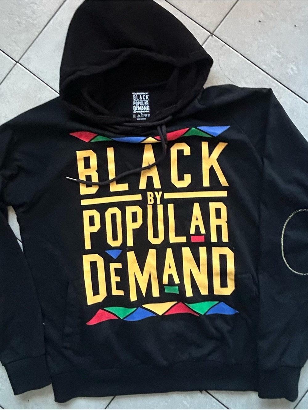 Men's Black Graphic Hoodie